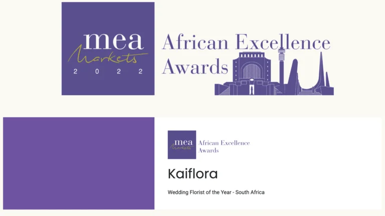 MEA Markets African Excellence Awards and showcasing top industry achievements for Kaiflora