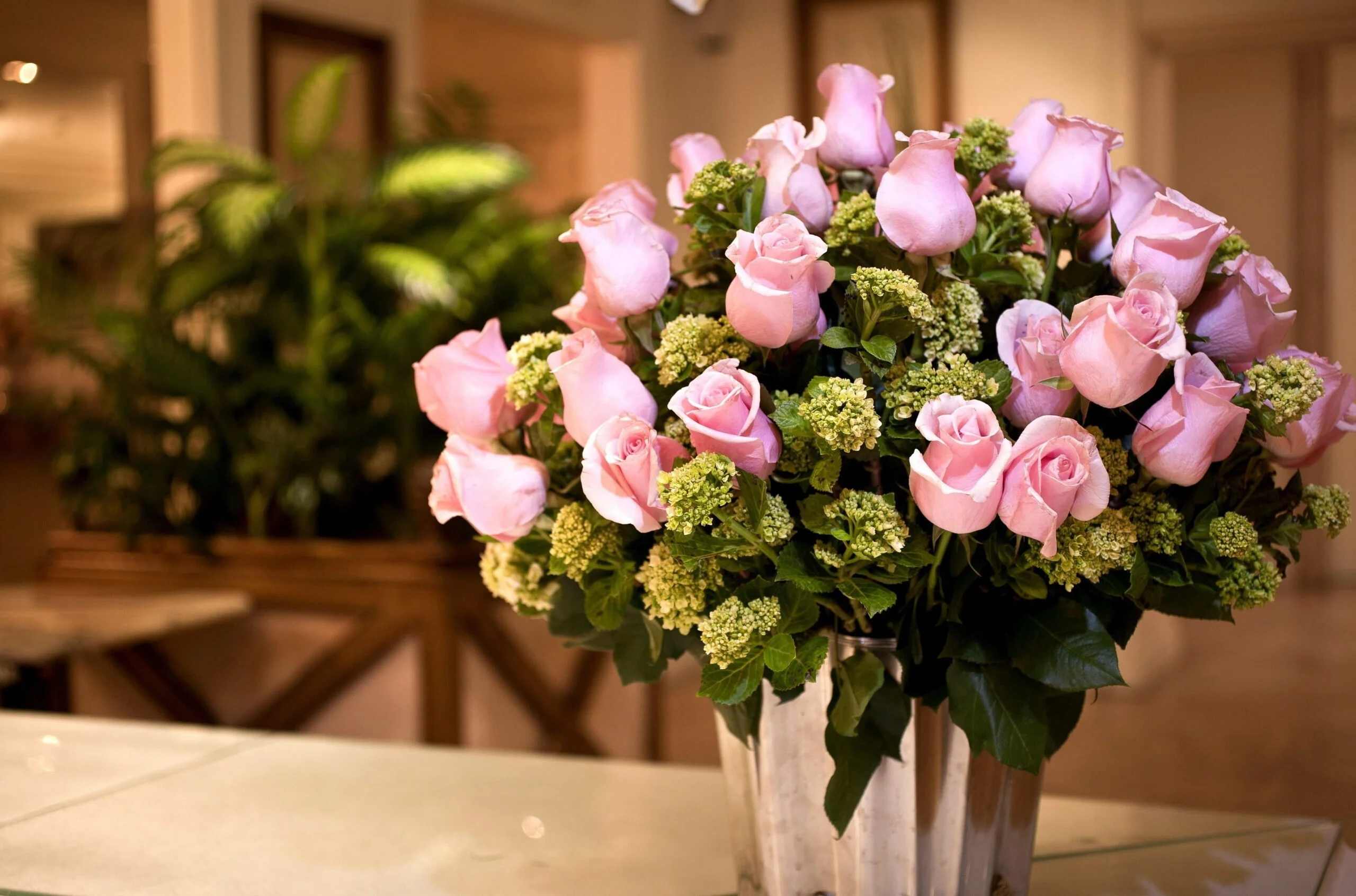 Connect with Stunning flower arrangement in a vase